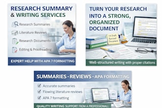 guide in composing quality research documents and summaries