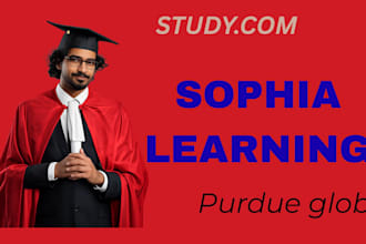 facilitate sophia learning, straighter line, purdue global, and studycom