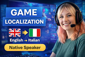 localise your video game or app into italian