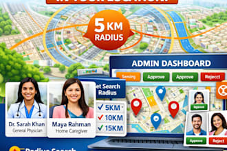 build a location based service provider marketplace website with gps