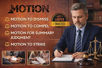 be your lawyer to draft court documents, motions, and legal briefs