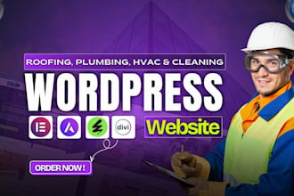 design high converting roofing, plumbing, hvac, and construction website