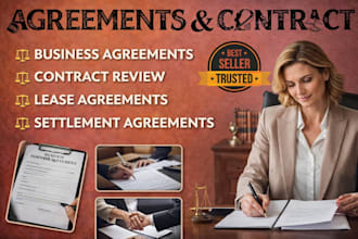 be your lawyer for writing legal contracts and agreements