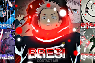 design amazing anime profiles or icon for youtube, tiktok, insta