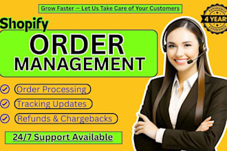 manage shopify orders, tracking, refunds and chargebacks
