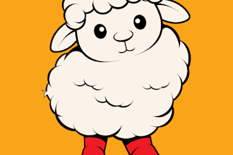 create vector clip art style animal illustrations