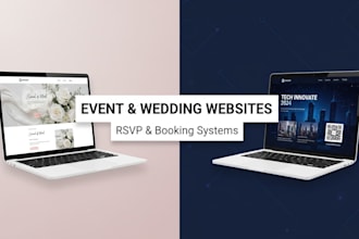 build conference website wedding website event planning and ticket booking