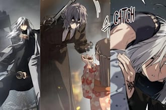 convert manga and comic into webtoon vertical format with clean layout