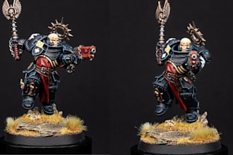 sculpt 3d miniature, warhammer, dnd tabletop, figurines 3d model for 3d printing
