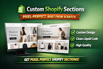 build a custom shopify liquid section from scratch