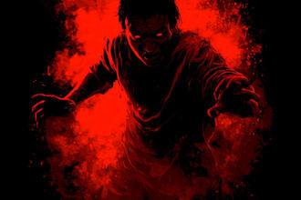 make fantasy vintage horror character for t shirt