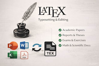 convert PDF, word or handwritten documents to latex or word