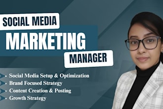 be your social media marketing manager and content creator