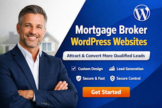 mortgage loan advisory services finance broker wordpress website development USA