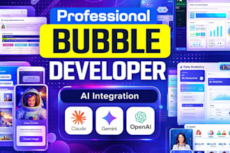 design bubble website bubble mvp saas bubble app developer