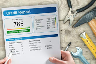 remove inquiries in 3 bureaus, charge offs, collections, late payments, loan