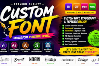 create custom font for you in ttf, otf