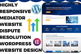 design mediator website dispute resolution wordpress website design
