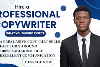 copywrite for your website product description landing page content sales copy