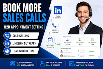 do b2b appointment setting, cold calling and linkedin outreach lead generation