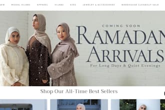 design abaya clothing website hijab, niqab store abaya clothing shopify store