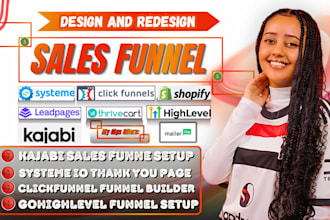 design systeme io sales funnel, clickfunnels landing page, leadpages, thrivecart