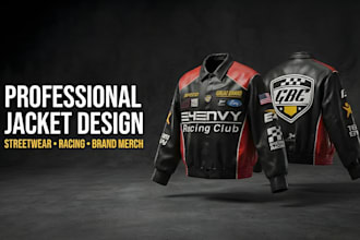 design premium racing jackets for streetwear brands