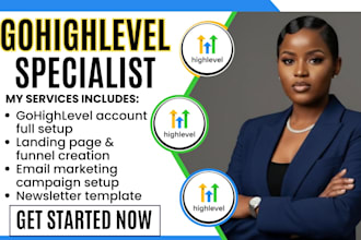 setup gohighlevel email marketing sms automation ghl website email newletter