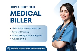 handle medical billing, claims, payment posting, and denials