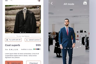 build ar powered makeup and virtual clothing try on app, clothes try on app