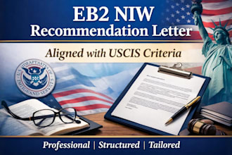 write eb2 niw recommendation letter aligned with uscis criteria