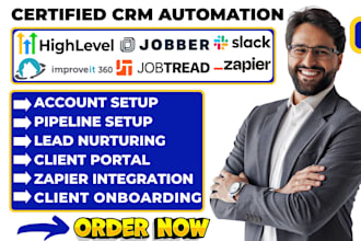 professionally setup gohighlevel jobber jobtread slack automation improveit360