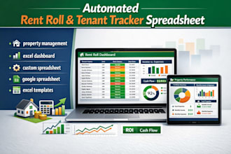 automated rent roll and tenant tracking spreadsheet for property investors