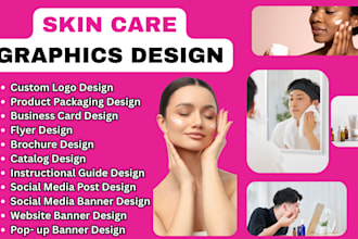 design professional skincare packaging and brand identity