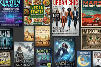 create book cover design, amazon KDP book cover, kindle and print ready cover