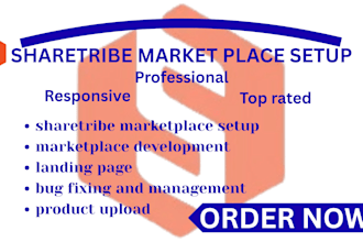 build and customize your sharetribe marketplace
