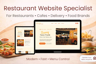 build a restaurant website with menu