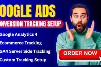 setup or fix google ads conversion tracking tag manager ga4 analytics for you