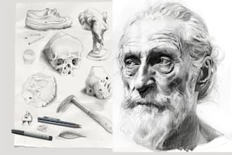 draw product or object to sketch from photo