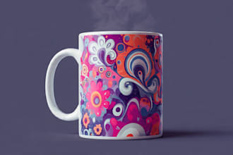 do custom typography coffee mug design or coffee mug design