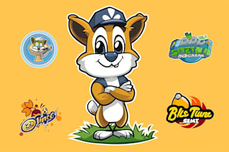 design a cartoon logo character