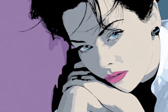 convert your photo into patrick nagel art