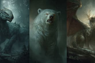 illustrate fantasy art creatures and characters