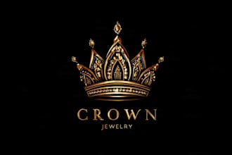 do luxury, crown, fashion and jewelry logo