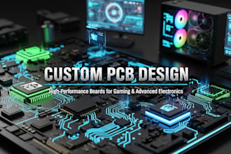 design custom pcb for computers, gaming pcs, consoles, phones and electronics