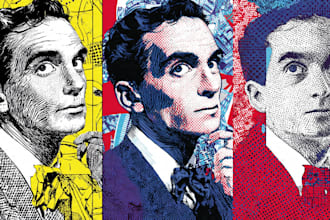 draw pop art portrait in roy lichtenstein style