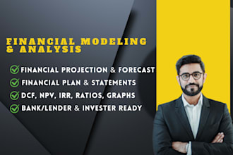 do financial analysis, projections and financial model