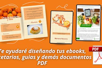 design your ebook, guide, or recipe books in PDF