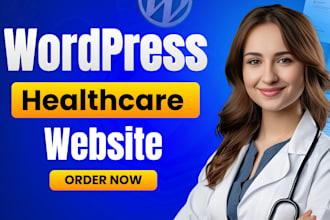 design medical, clinic and dental wordpress website