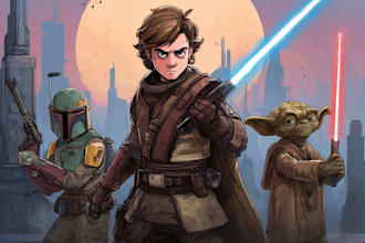 create epic sci fi space art inspired by galactic adventures